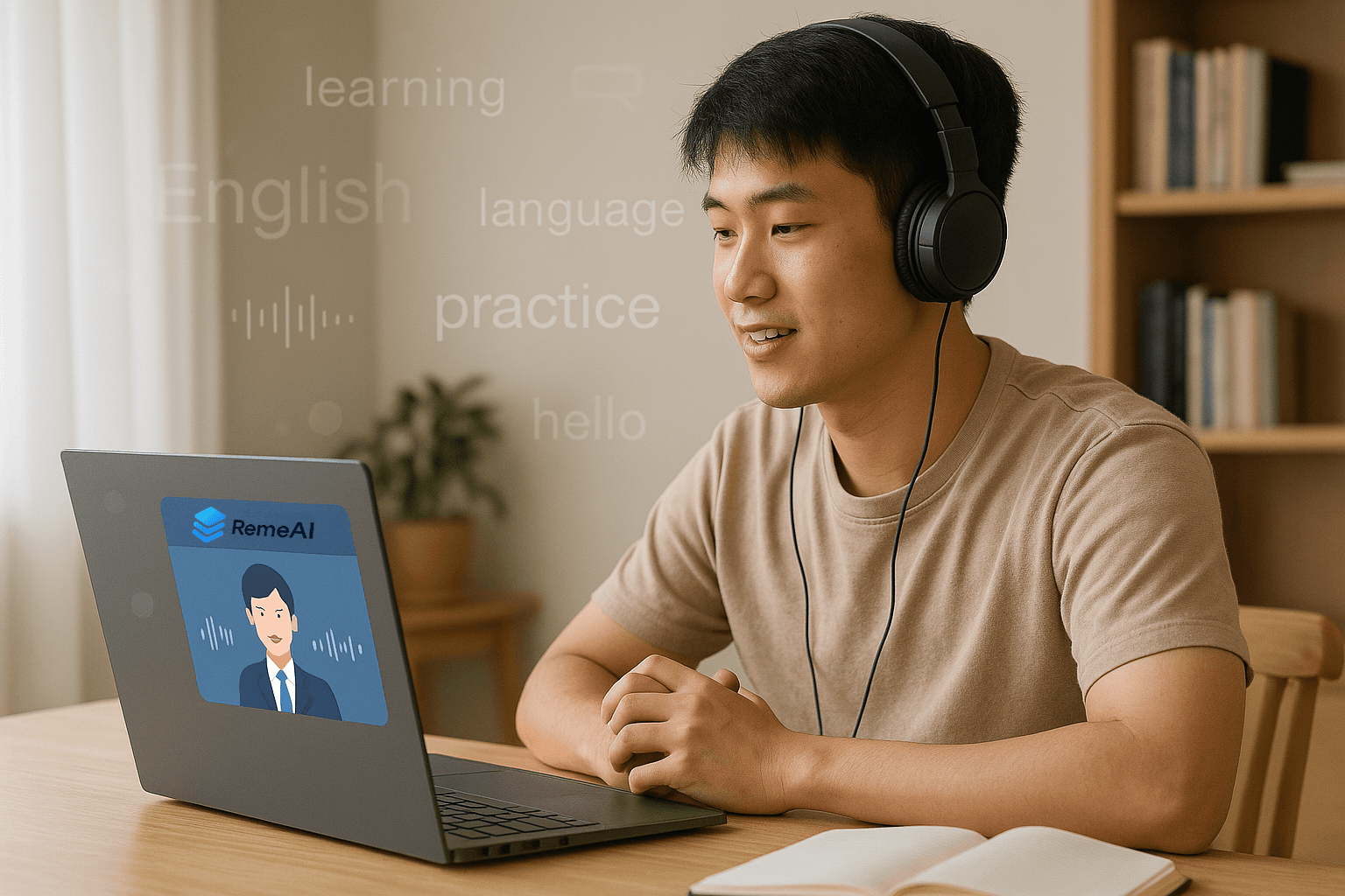 英语学习平台示意图